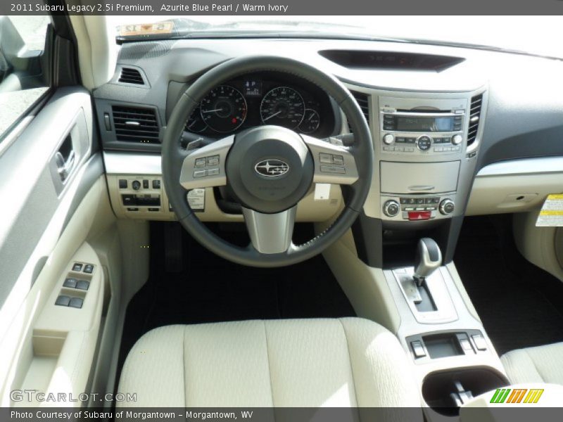 Azurite Blue Pearl / Warm Ivory 2011 Subaru Legacy 2.5i Premium