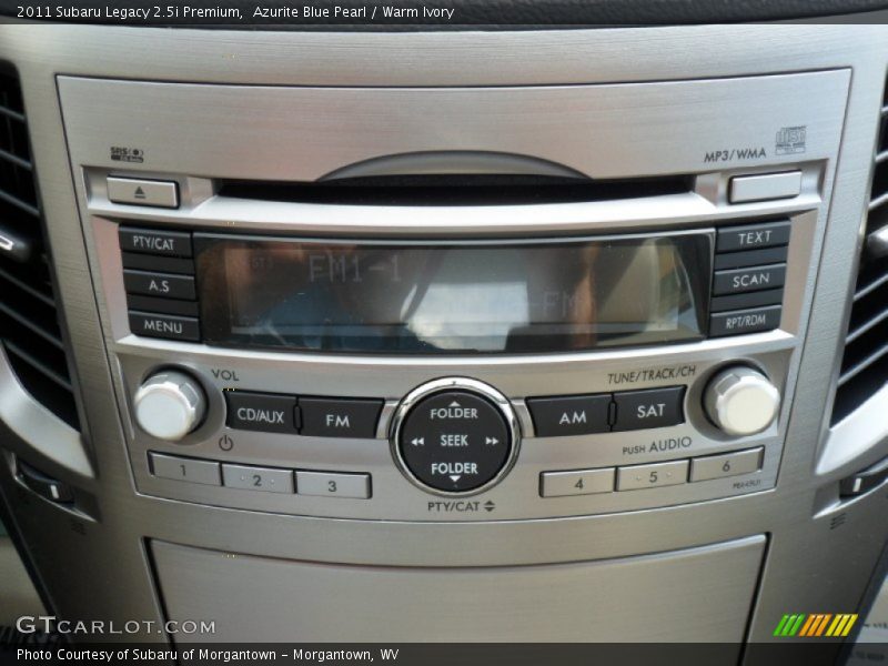 Azurite Blue Pearl / Warm Ivory 2011 Subaru Legacy 2.5i Premium