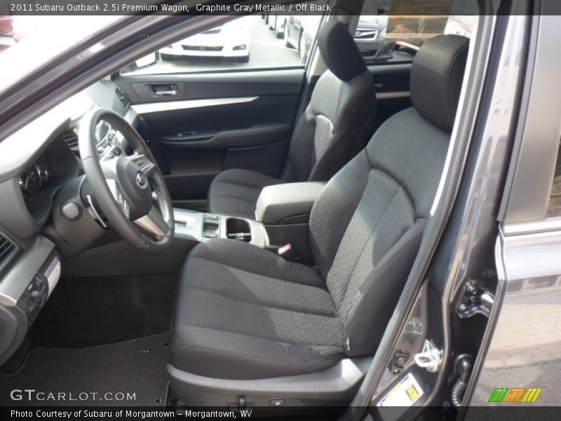 Graphite Gray Metallic / Off Black 2011 Subaru Outback 2.5i Premium Wagon