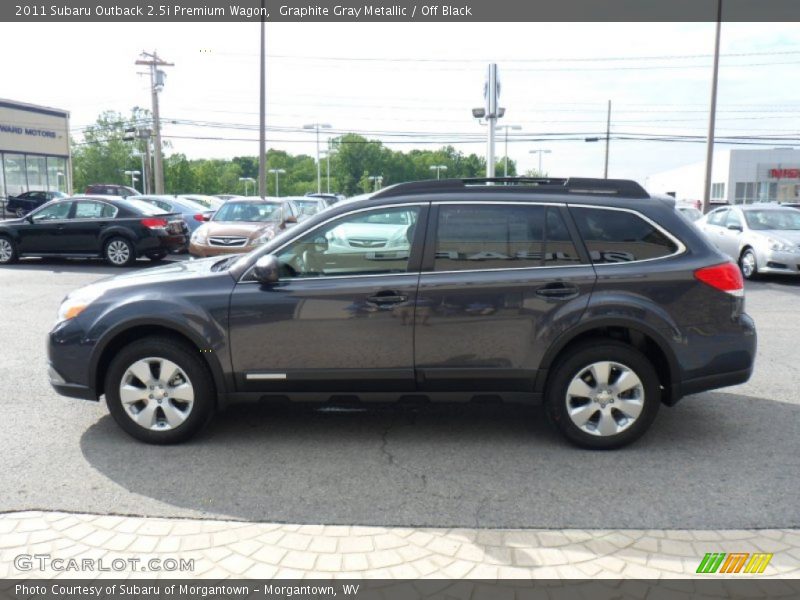 Graphite Gray Metallic / Off Black 2011 Subaru Outback 2.5i Premium Wagon