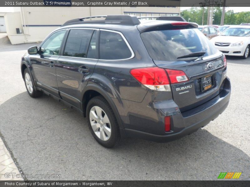 Graphite Gray Metallic / Off Black 2011 Subaru Outback 2.5i Premium Wagon