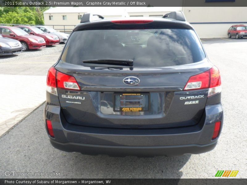 Graphite Gray Metallic / Off Black 2011 Subaru Outback 2.5i Premium Wagon