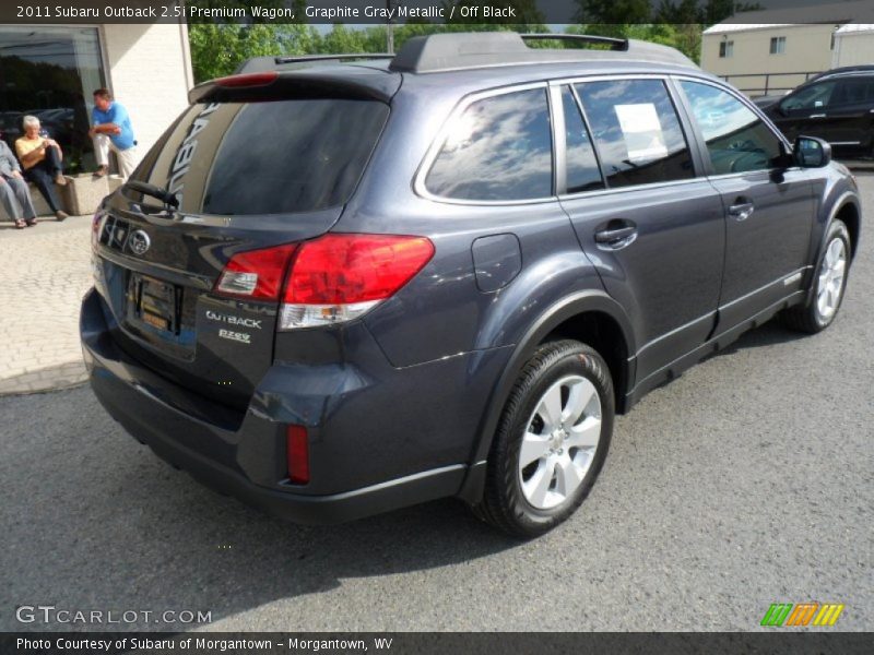Graphite Gray Metallic / Off Black 2011 Subaru Outback 2.5i Premium Wagon