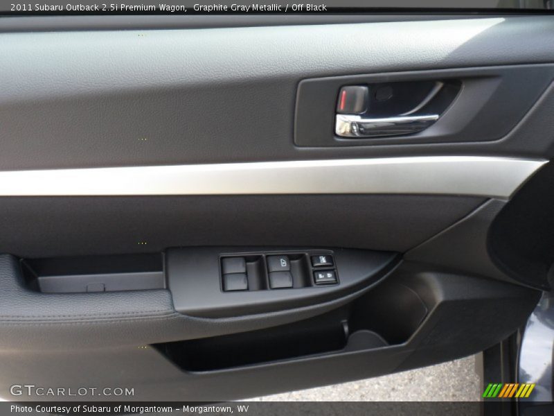 Graphite Gray Metallic / Off Black 2011 Subaru Outback 2.5i Premium Wagon