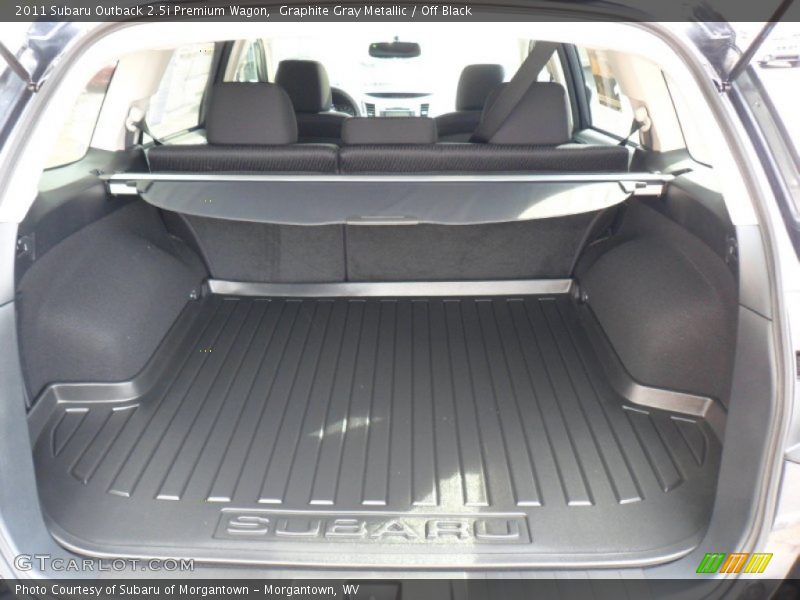 Graphite Gray Metallic / Off Black 2011 Subaru Outback 2.5i Premium Wagon