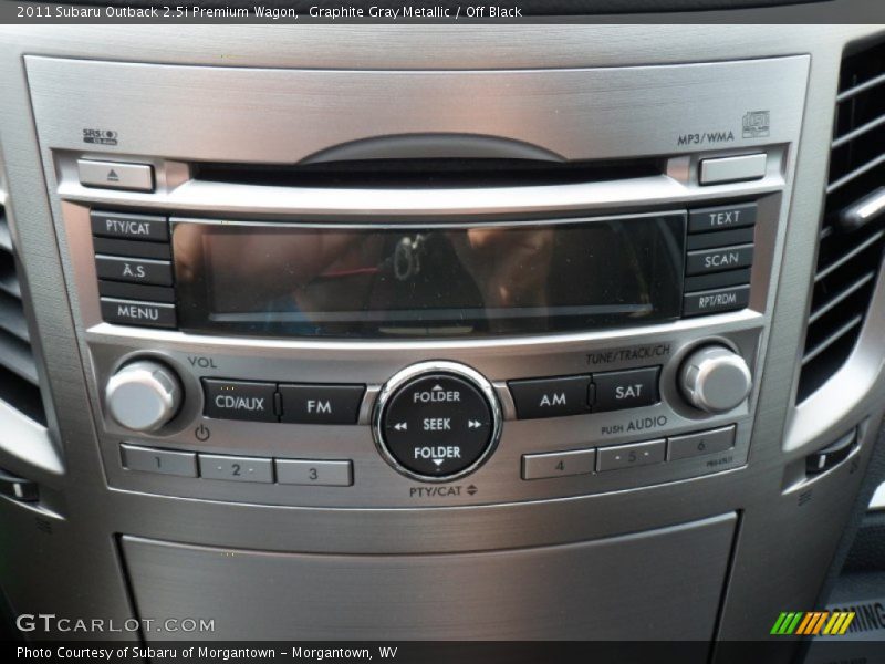 Graphite Gray Metallic / Off Black 2011 Subaru Outback 2.5i Premium Wagon