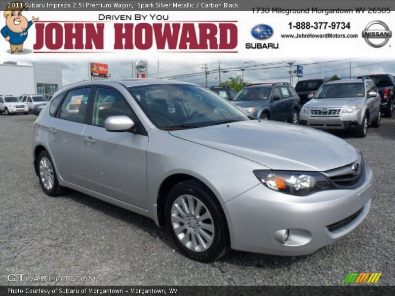 Spark Silver Metallic / Carbon Black 2011 Subaru Impreza 2.5i Premium Wagon