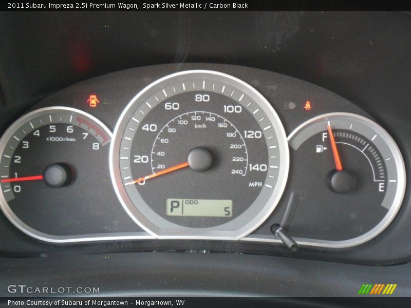  2011 Impreza 2.5i Premium Wagon 2.5i Premium Wagon Gauges