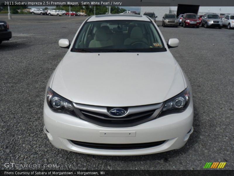Satin White Pearl / Ivory 2011 Subaru Impreza 2.5i Premium Wagon