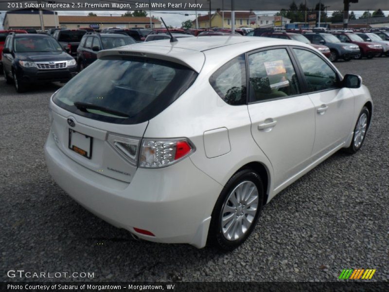 Satin White Pearl / Ivory 2011 Subaru Impreza 2.5i Premium Wagon