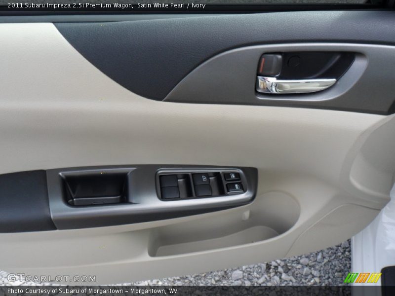 Satin White Pearl / Ivory 2011 Subaru Impreza 2.5i Premium Wagon