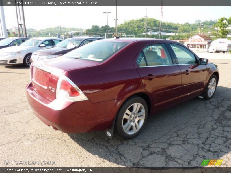 Redfire Metallic / Camel 2007 Ford Fusion SEL V6 AWD