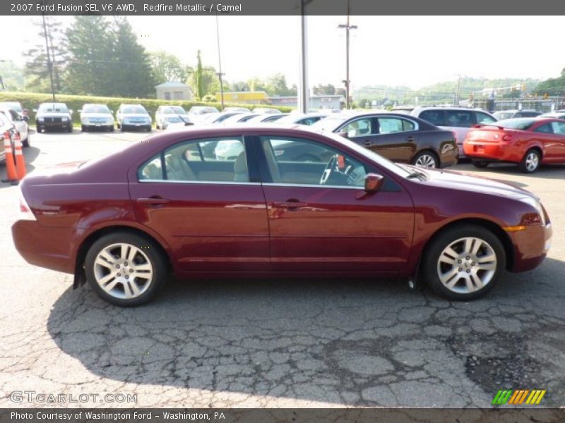 Redfire Metallic / Camel 2007 Ford Fusion SEL V6 AWD