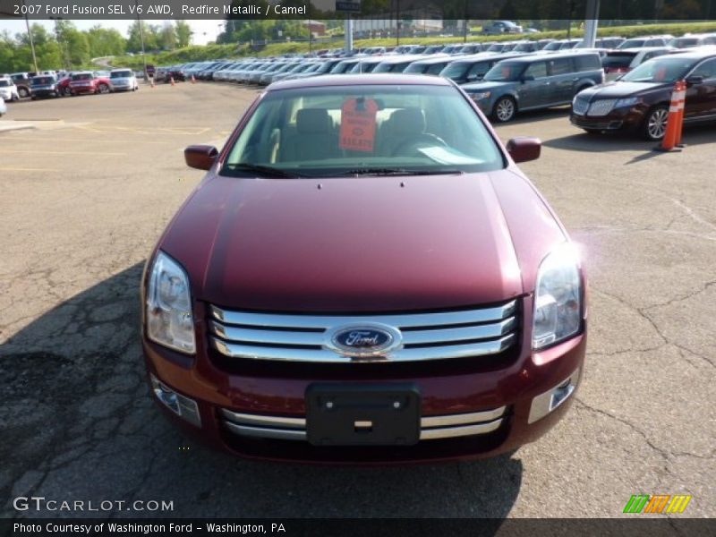 Redfire Metallic / Camel 2007 Ford Fusion SEL V6 AWD