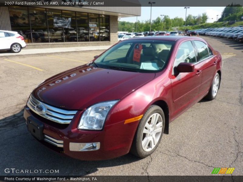 Redfire Metallic / Camel 2007 Ford Fusion SEL V6 AWD