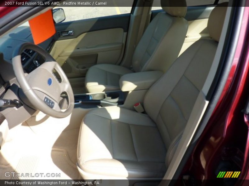 Redfire Metallic / Camel 2007 Ford Fusion SEL V6 AWD