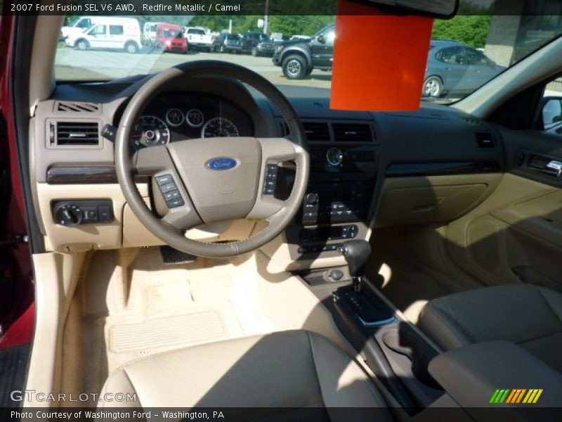 Redfire Metallic / Camel 2007 Ford Fusion SEL V6 AWD