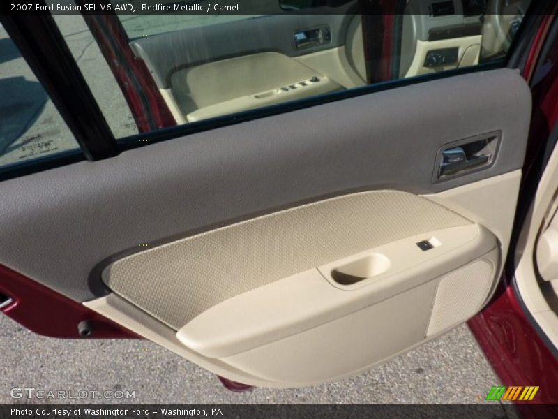 Redfire Metallic / Camel 2007 Ford Fusion SEL V6 AWD