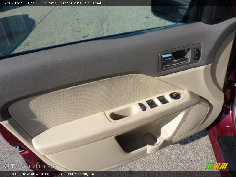 Redfire Metallic / Camel 2007 Ford Fusion SEL V6 AWD