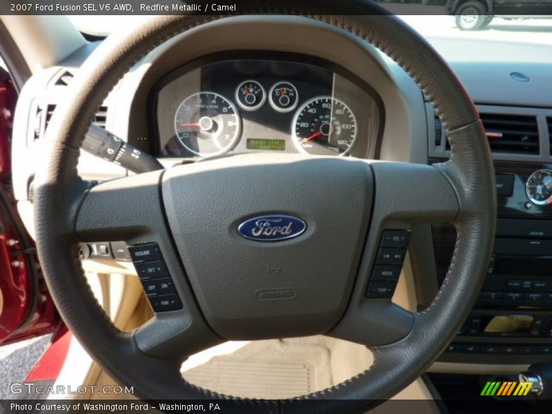 Redfire Metallic / Camel 2007 Ford Fusion SEL V6 AWD