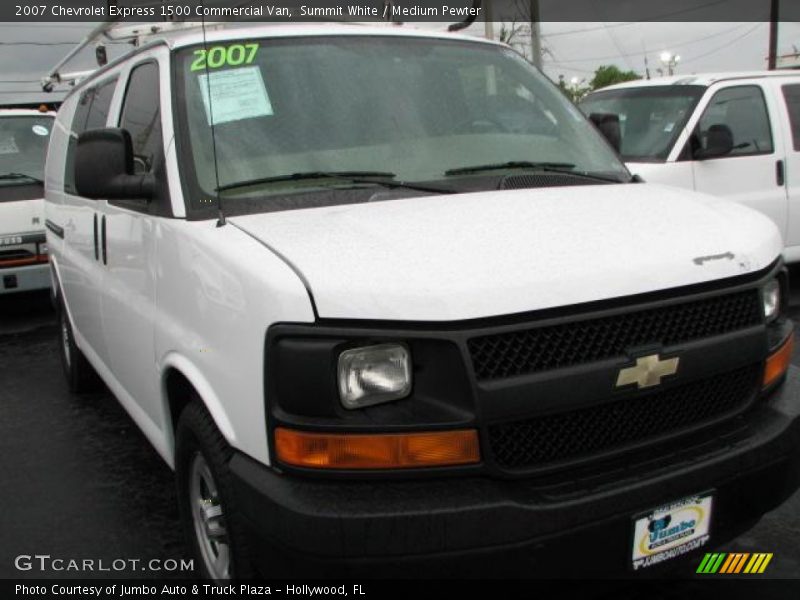 Summit White / Medium Pewter 2007 Chevrolet Express 1500 Commercial Van