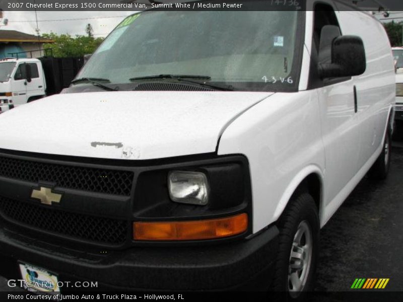 Summit White / Medium Pewter 2007 Chevrolet Express 1500 Commercial Van