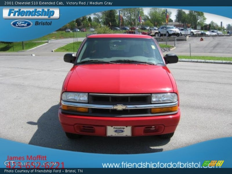 Victory Red / Medium Gray 2001 Chevrolet S10 Extended Cab