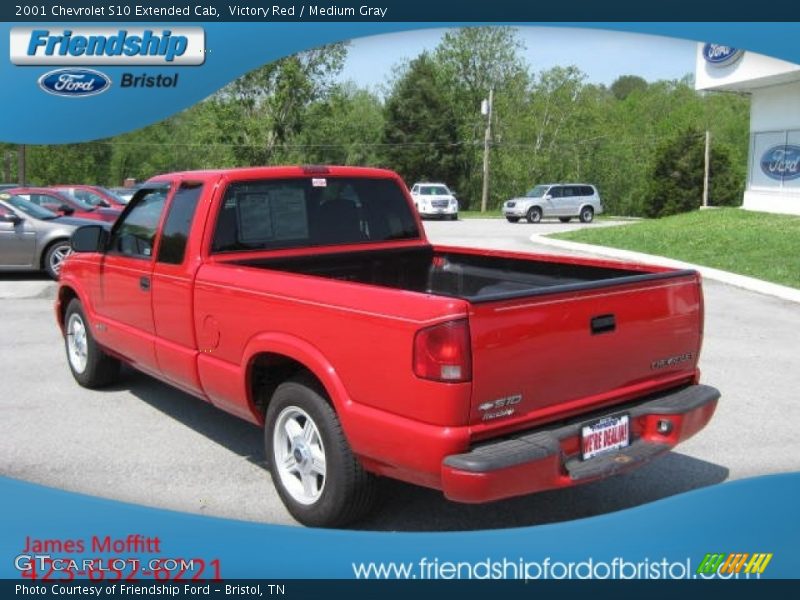 Victory Red / Medium Gray 2001 Chevrolet S10 Extended Cab
