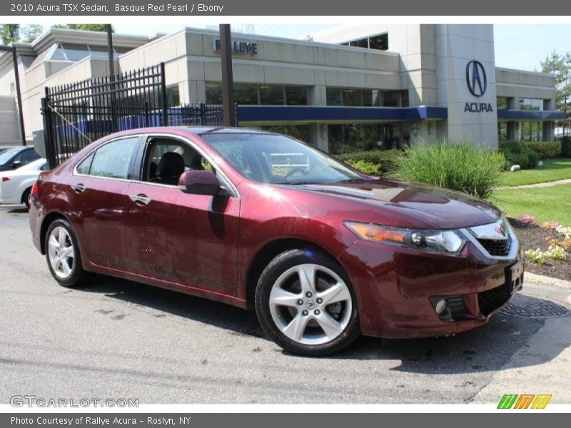 Basque Red Pearl / Ebony 2010 Acura TSX Sedan