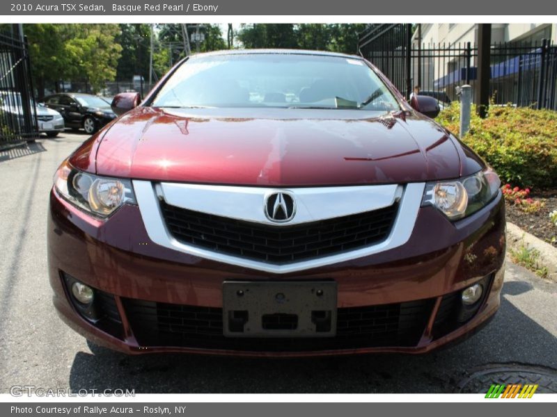 Basque Red Pearl / Ebony 2010 Acura TSX Sedan