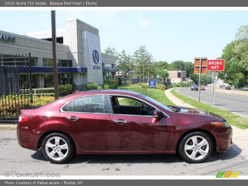 Basque Red Pearl / Ebony 2010 Acura TSX Sedan