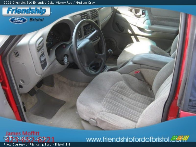 Victory Red / Medium Gray 2001 Chevrolet S10 Extended Cab