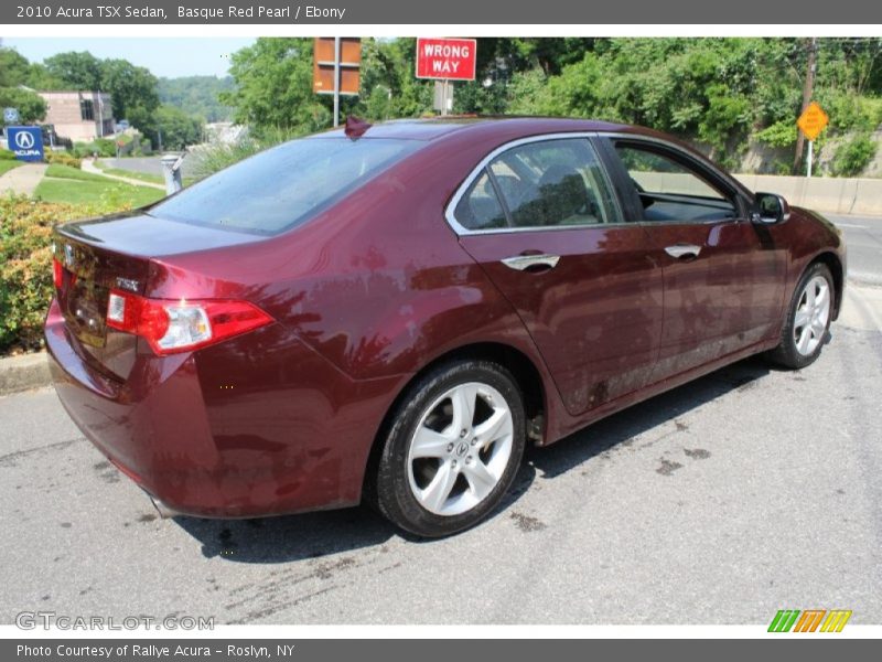 Basque Red Pearl / Ebony 2010 Acura TSX Sedan