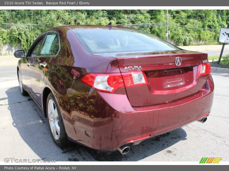 Basque Red Pearl / Ebony 2010 Acura TSX Sedan