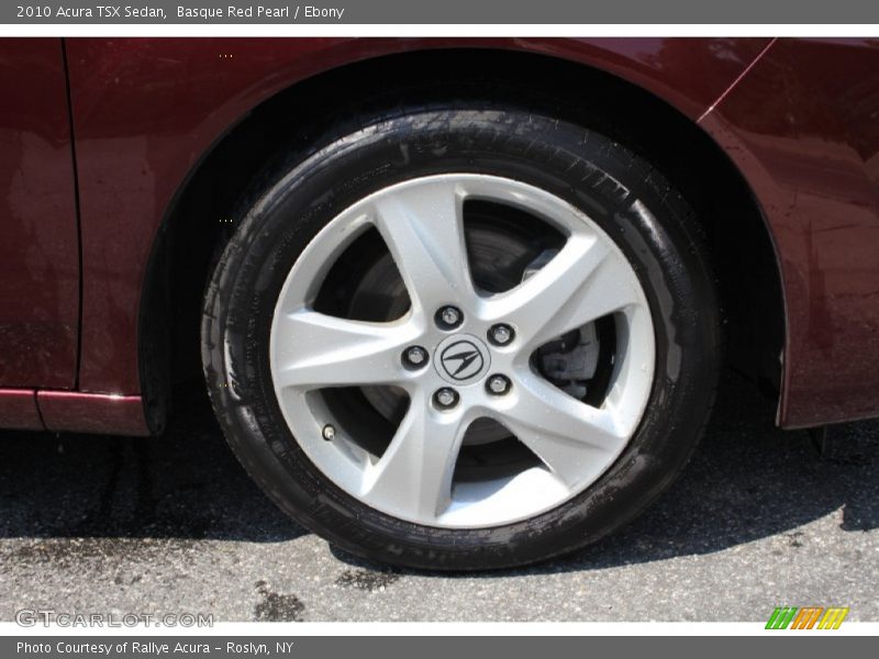 Basque Red Pearl / Ebony 2010 Acura TSX Sedan