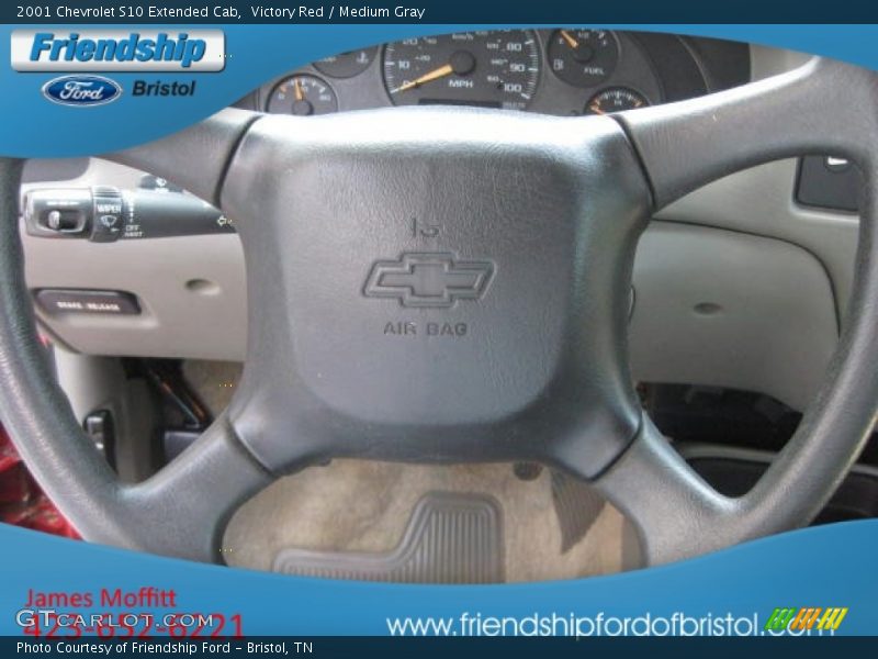 Victory Red / Medium Gray 2001 Chevrolet S10 Extended Cab