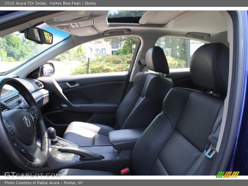 Vortex Blue Pearl / Ebony 2010 Acura TSX Sedan