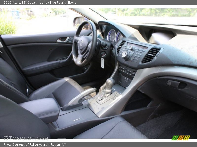 Vortex Blue Pearl / Ebony 2010 Acura TSX Sedan