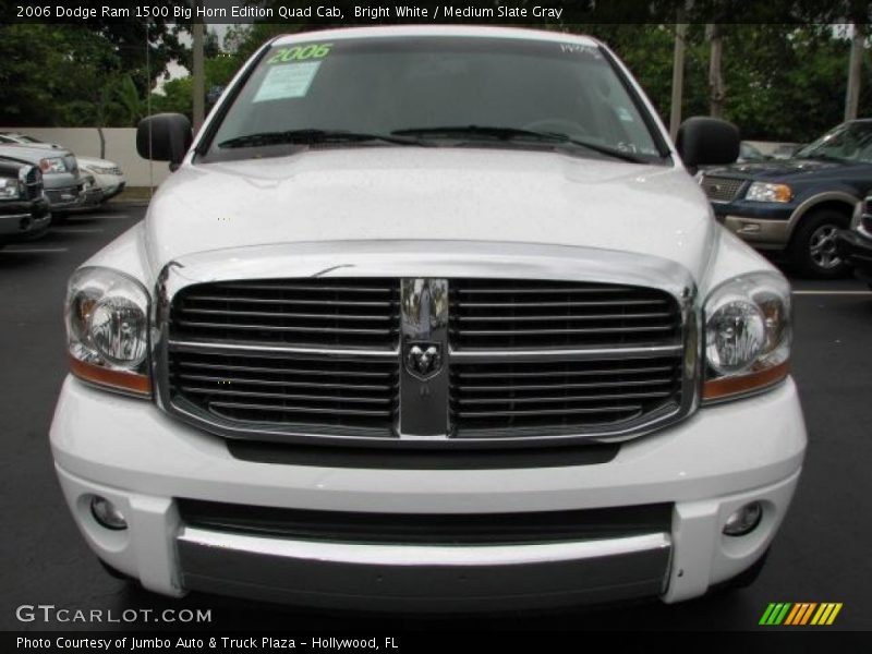 Bright White / Medium Slate Gray 2006 Dodge Ram 1500 Big Horn Edition Quad Cab