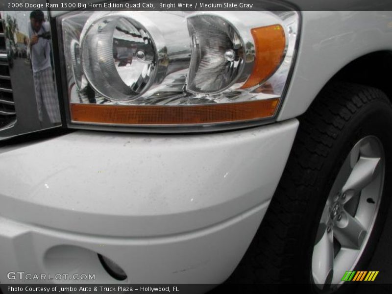 Bright White / Medium Slate Gray 2006 Dodge Ram 1500 Big Horn Edition Quad Cab