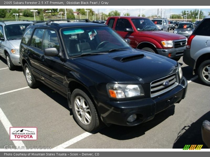 Obsidian Black Pearl / Gray 2005 Subaru Forester 2.5 XT Premium