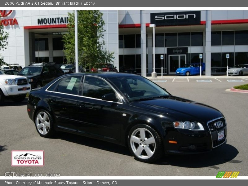 Brilliant Black / Ebony 2006 Audi A4 2.0T Sedan