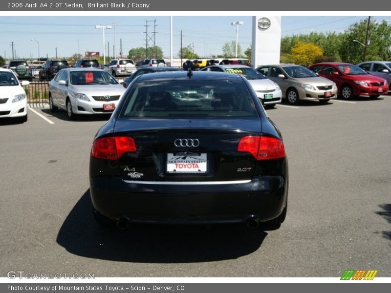 Brilliant Black / Ebony 2006 Audi A4 2.0T Sedan