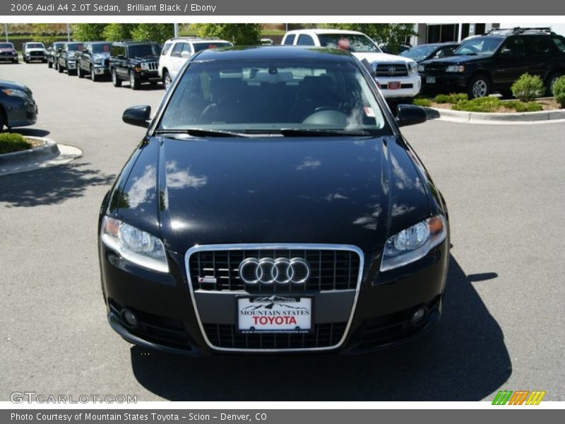 Brilliant Black / Ebony 2006 Audi A4 2.0T Sedan