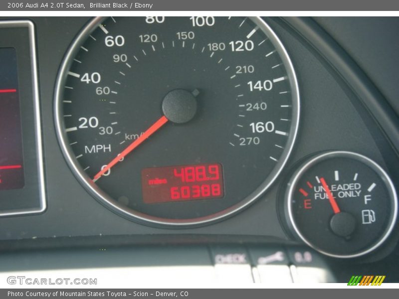 Brilliant Black / Ebony 2006 Audi A4 2.0T Sedan