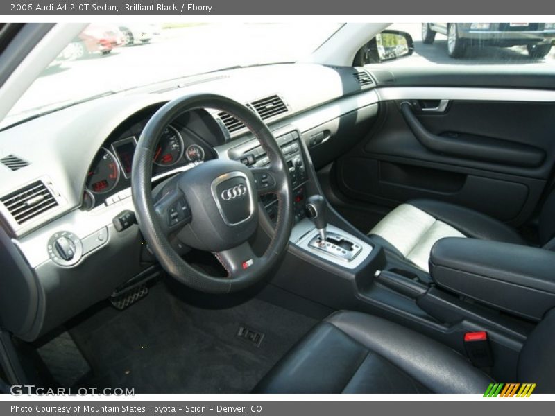 Brilliant Black / Ebony 2006 Audi A4 2.0T Sedan