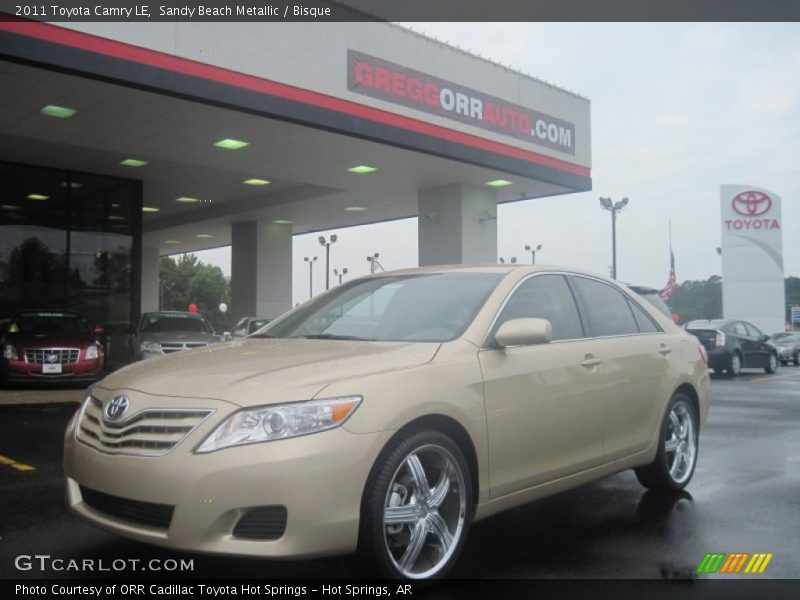 Sandy Beach Metallic / Bisque 2011 Toyota Camry LE