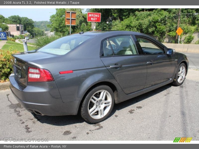 Polished Metal Metallic / Taupe 2008 Acura TL 3.2