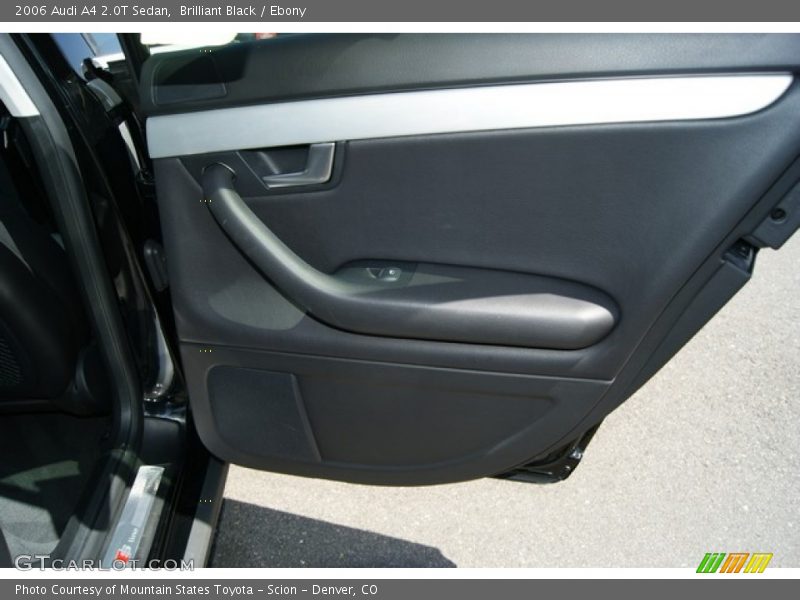 Brilliant Black / Ebony 2006 Audi A4 2.0T Sedan
