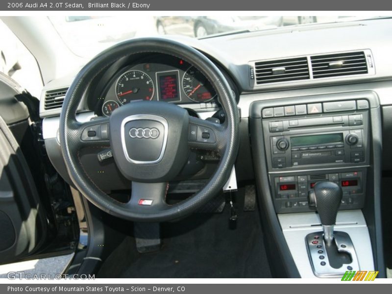 Brilliant Black / Ebony 2006 Audi A4 2.0T Sedan